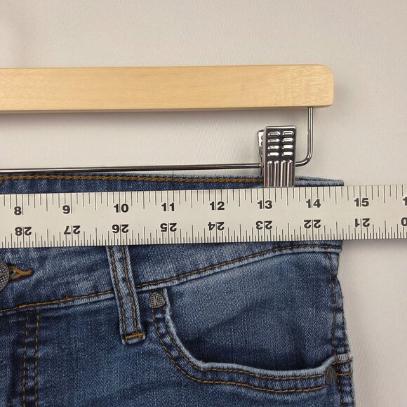 Kut From The Kloth High-Rise Skinny Jeans Frayed Hem Medium Wash Size 6 - Picture 7 of 12